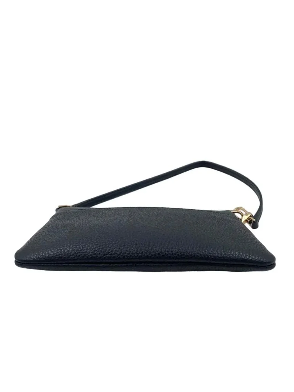 MICHAEL KORS Black Pebble Leather Shoulder Bag Purse